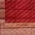 Banarasi cotton silk saree in red  with   zari booti   work