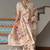 Cream banarasi silk paithani woven saree with blouse