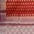 Banarasi cotton silk saree in red  with   zari booti   work