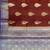 Banarasi cotton silk saree in maroon  with panboota  zari work