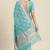Banarasi cotton silk saree in skyblue with   zari booti   work