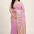 Banarasi cotton silk saree in light pink with zari booti   work