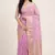 Banarasi cotton silk saree in light pink with zari booti   work