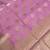 Banarasi cotton silk saree in light pink with zari booti   work