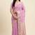 Banarasi cotton silk saree in light pink with zari booti   work