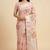 Banarasi digital print cotton silk saree in lightpink  with   zari booti   work