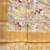 Banarasi digital print cotton silk saree in mustard with   zari booti   work