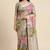 Banarasi digital print cotton silk saree in lightgrey with   zari booti  work