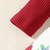 Maroon floral print ribbed cotton blend fit & flare girls dress