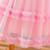 Pink floral print net fit & flare girls party dress