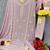 Pink color embroideried faux georgette semi stitched salwar suit