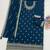 Morpich color embroideried faux georgette semi stitched salwar suit