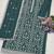 Teal color embroideried rangoli crush silk semi stitched salwar suit