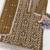 Dark gold color embroideried rangoli crush silk semi stitched salwar suit