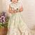 Pastel green embroidered banarasi silk lehenga set