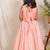 Pink embroidered chanderi lehenga set