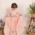 Pink embroidered silk lehenga set