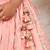 Pink embroidered chanderi lehenga set