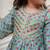 Sea green printed chanderi kurti set