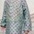 Sea green printed chanderi kurta set