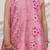 Dusty pink embroidered chanderi kurti set