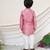 Dusty pink embroidered chanderi kurta set