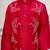 Red embroidered chanderi kurta set