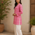 PINK  REYON WITH DIGITAL PRINTED STYLISH WEAR KURTI 