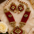 Kundan beaded pearl necklace set for women