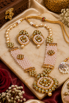 Kundan Wedding Beaded Necklace Set 2