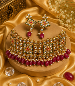 Wedding Kundan Beaded Choker Necklace
