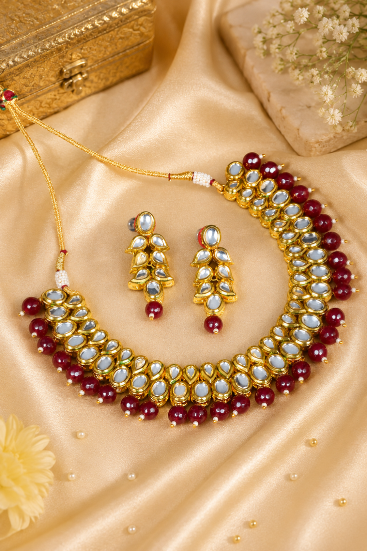 Ethinic Elegance Kundan Choker Necklace