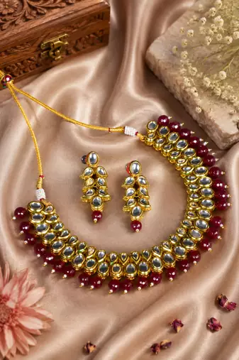 Ethinic Elegance Kundan Choker Necklace