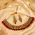 Royal elegance kundan ruby necklace set