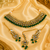 Premium Ethnic Kundan Emerald Necklace Set