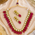 Single layer kundan necklace set