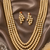 Regal multi strand kundan necklace set