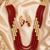 Statement Layered Kundan Necklace and Earrings