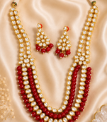 Wedding Special Long Kundan Necklace Set