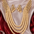 Luxe peark beaded long kundan necklace set