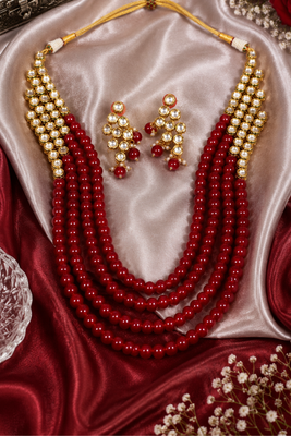 Glamorous Kundan Necklace Set for Women 2