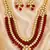 Royal ethnic multi strand kundan necklace set
