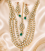 Traditional Maharani Kundan Haar with Earrings