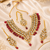Premium wedding wear kundan necklace set