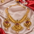 Royal south indian temple stone necklace set