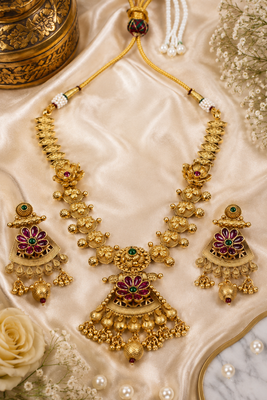 Heritage inspired premium temple necklace 1