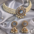 Diamond embellished kundan pearl choker set