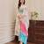 Designer floral print embroidered kurta set with printed dupatta for women