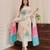 Designer floral print embroidered kurta set with printed dupatta for women