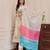 Designer floral print embroidered kurta set with printed dupatta for women